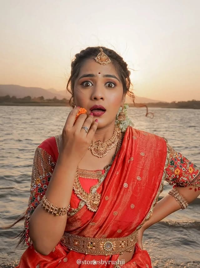 Romantic engagement look